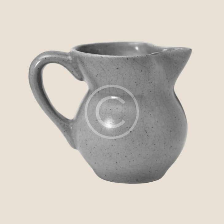 Grey stoneware pitcher